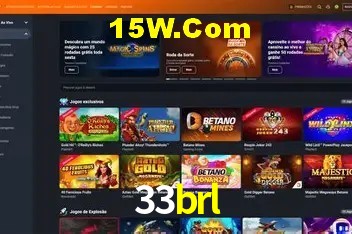 Interface moderna da plataforma 33brl